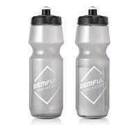 GEMFUL Sports Water Bottle BPA Free Lightweight Cycling Outdoors Squeeze Bite Lid 750ml 2 pack