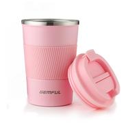 GEMFUL Travel Coffee Mug Insulated Stainless Steel Coffee Cup for Cold and Hot Drinks Home Office Outdoor Works 380ml/13oz
