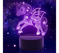 Gemi AIRUEEK 3D Night Light, Lamp 16 Colors Change with Remote, Lights for Girls Bedroom,Pink Light Girls Room Decor Valentine's Day Gifts