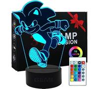 Gemi Night Light, 3D Illusion Anime Lamp Adjustable 16 Colors with Remote Control Light, Toys Room Decor, Gifts Birthday for Boys Girls(Night Lights in Various Styles Will be dispatched at Random.)