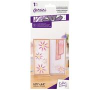 Gemini 3.75" x 8.5" Slimline Cut & Emoss Folder - Flourishing Flowers, Transparent (GEM-CEF8.5-FFLOW)