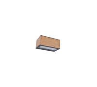 Lutec 5189135118 GEMINI 10.5W IP54 LED Outdoor Up/Down Wall Light 4000K - Wood Print Look