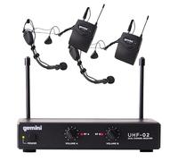 Gemini A-B Box MultiColored Wireless Microphone UHF-02HL-S34