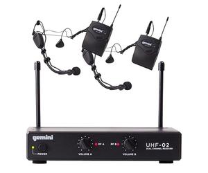 Gemini A-B Box MultiColored Wireless Microphone UHF-02HL-S34