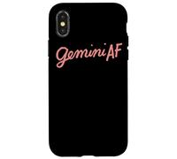 Gemini AF Zodiac Birthday As Fuck Funny Horoscope Gifts Case for iPhone X/XS