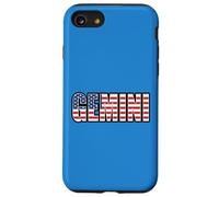Gemini American Horoscope Heritage DNA Flag Case for iPhone SE (2020) / 7/8