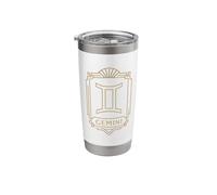 Gemini Art Deco Zodiac Graphic Stainless Steel Insulated Tumbler