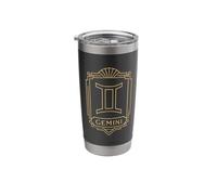 Gemini Art Deco Zodiac Graphic Stainless Steel Insulated Tumbler