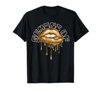 Gemini Babe Dripping Lips Zodiac Typography Value Graphic T-Shirt