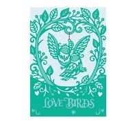 Gemini Balanced Create a Card Metal Die Set-Love Birds, Silver, One Size