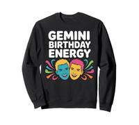 Gemini Birthday Energy Dual Sign Celebration Style Sweatshirt