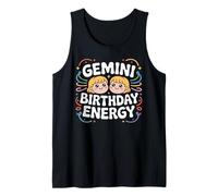 Gemini Birthday Energy Dual Sign Celebration Style Tank Top