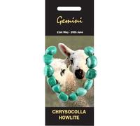 Gemini Birthstone Bracelet - Chrysocolla Howlite by Sterling Effectz