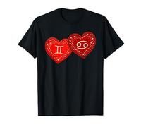 Gemini Cancer Zodiac Shirt Valentines Day Celestial Match T-Shirt
