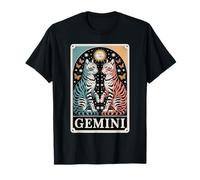 Gemini Cats Zodiac Twins Butterfly Stars Magic T-Shirt