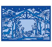 Gemini Christmas Big Scene Create A Card Metal Die Set-Christ is Born, Silver, One Size