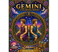 Gemini Coloring Book: 50 Coloring Pages (Zodiac Coloring Series)