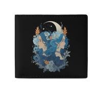 Gemini Constellation Astrological Mens Wallet Slim Leather Card Holder Bifold Wallets Front Pocket