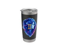Gemini Cosmic Watercolor Graphic Stainless Steel Insulated Tumbler