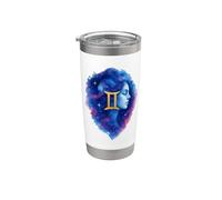 Gemini Cosmic Watercolor Graphic Stainless Steel Insulated Tumbler
