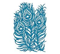 Gemini Elements Delicate Panel Metal Die Set - Peacock Feathers