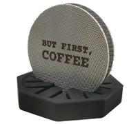 Gemini Espresso Puck Screen - 1.7mm Thickness 150μm Espresso Filter Screen - Mesh Coffee Reusable Filter for Espresso Portafilter Filter Basket (2 Packs 53.3mm Puck Screen with Stand)