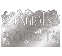 Gemini Everday Word Edge'ables Metal Die - Congrats You Did It