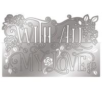 Gemini Everday Word Edge'ables Metal Die - with All My Love