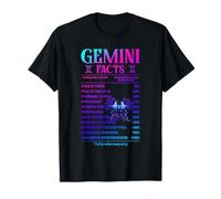 Gemini Facts Zodiac June Birthday Gift For Men Women T-Shirt