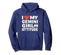 Gemini Girl Attitude I Love My Zodiac Energy Sign Pullover Hoodie