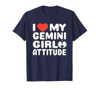 Gemini Girl Attitude I Love My Zodiac Energy Sign T-Shirt