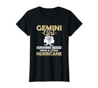 Gemini Girl Sunshine Mixed With A Little Hurricane Horoscope T-Shirt
