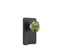 Gemini Groovy Retro Zodiac Sign Graphic Design PopSockets PopWallet for MagSafe
