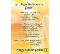 Gemini Horoscope Birthday Card