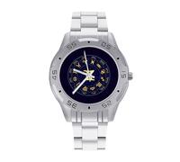 Gemini Horoscope Circle Men's Watches Stainless Steel Watch Strap Analog Quartz Watch Business Wristwatches