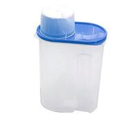 Gemini_mall® 1.9l/2.5L Cereal Container with Lid, Plastic Dry Food Storage Container Dispenser (2.5L, Blue)