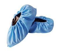 Gemini_mall 1 Pair Disposable Boot & Shoe Covers - Durable, Water Resistant, non-slip, non-toxic, Recyclable, Stretchable fits Men and Women Blue