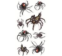 Gemini_mall® 1 Sheet Temporary Tattoos Spider Pattern Body Art Fake Tattoo Stickers Transfers Decal Gifts
