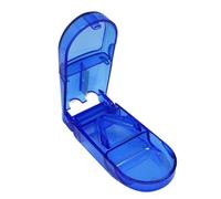 Gemini_mall® 1 x Pill Cutter Divider Storage Compartment Case Medicine Tablet Splitter, Random Color