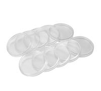 Gemini_mall® 10 Pcs Clear Plastic Coin Cases Coin Capsule Container Storage Box (18mm)