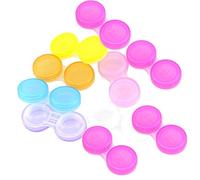 Gemini_mall® 10 x Contact Lens Cases - Colour Coded L&R Soaking Storage Cases, Random Color (Multicolor)