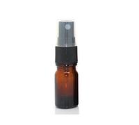 Gemini_mall 10ML Amber Glass Spray Bottle with Black ATOMISER Sprays,Refillable Container for Essential Oil/Aromatherapy Use