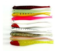 Gemini_mall® 10pcs Fishing Lures Soft Bait Sea Fishing Baits Tackle 10 Colors, 13cm 8g