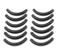 Gemini_mall®12 Pcs Black Rubber Eyelash Curler Replacement Refill Pads Eye Makeup Tool Lash Curler Cushion Pads (12pcs, Black)
