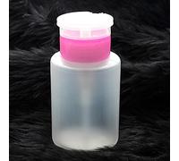 Gemini_mall® 150ML Nail Vanish Polish Remover Acetone Pump Dispenser Bottle (Pink)