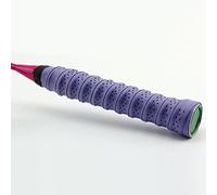 Gemini_mall® 2 Pcs Anti Slip Perforated Super Absorbent Tennis Overgrip Badminton Overgrip Squash Racquet Grips Tape (Purple)