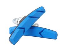 Gemini_mall® 2 x Bicycle MTB V-Brake Pads Integral Blocks with Compound Insert Pads, 70 mm (Blue)