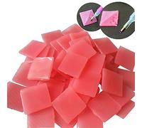 Gemini_mall® 20 Pieces 2 x 2 cm Diamond Painting Glue Clay DIY Cross-Stitch Painting Clay, Red