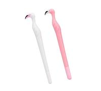 Gemini_mall® 2pcs Creative Cute Flamingo Gel Ink Pen Gel Pens Kawaii Office School Writing Supplies 0.5mm Tip, Random Color (Random Color)