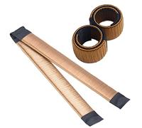Gemini_mall® 2Pcs/Set Women Hair Bun Maker French Twist Hair Fold Wrap Snap - Dark Brown (Light Brown)